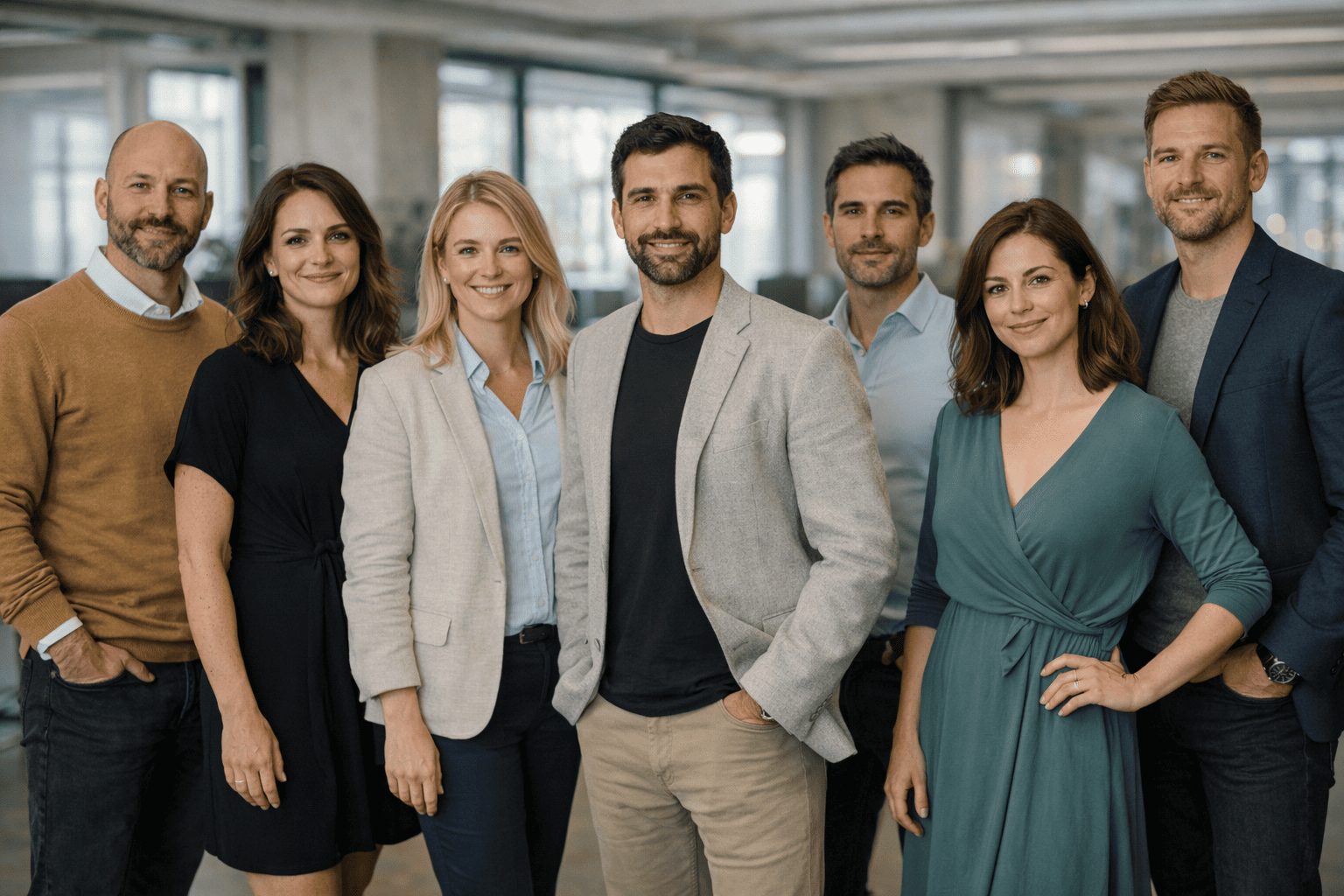 Team working on AI trading platform — Szczyt Luxeris